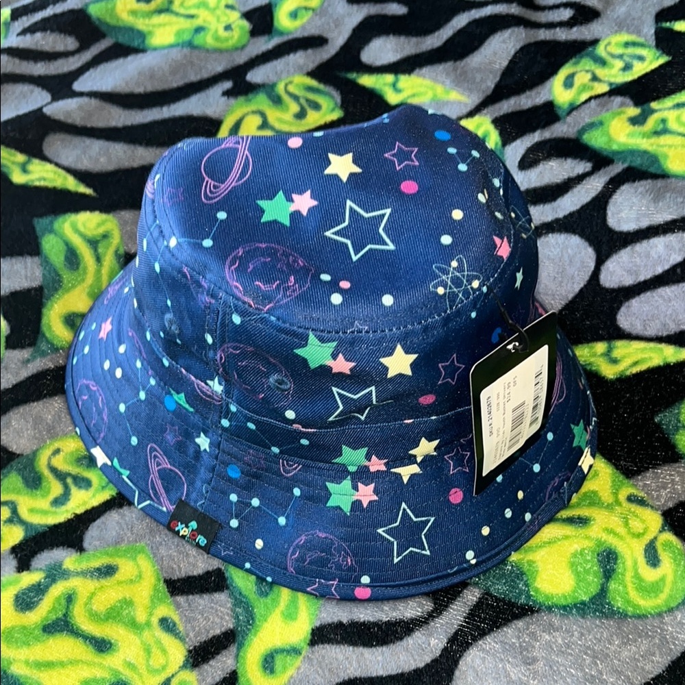 Lids Kids Blue Bucket Hat Stars & Planets